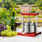 VivaTechnix TSGJYZJBX6LT2TFWRV0 Presa manuala pentru struguri, citrice, vinete Vivatechnix Inox, capacitate 5.5 l, diametru cos 22 cm