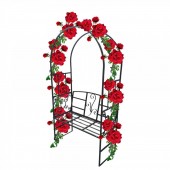 VivaTechnix VMD-1034/ Arcada cu banca pentru flori agatatoare Vivatechnix VMD-1034, dimensiune 207x114x50 cm