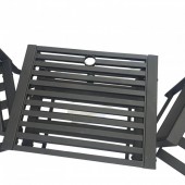 VivaTechnix VMD-1046 Set masa si 2 scaune pentru gradina Vivatechnix VMD-1046, metalice