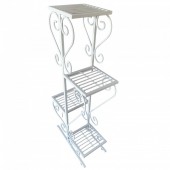 VivaTechnix VMD-1064 Suport pentru flori Vivatechnix VMD-1064, Alb, 50x22x105 cm, picioare reglabile