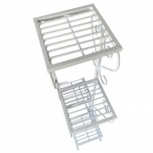 VivaTechnix VMD-1064 Suport pentru flori Vivatechnix VMD-1064, Alb, 50x22x105 cm, picioare reglabile