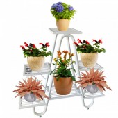 VivaTechnix VMD-1065 Suport pentru flori Vivatechnix VMD-1065, Alb, 81x22x77 cm, 5 polite