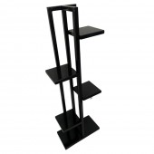 VivaTechnix VMD-1072 Suport pentru flori Vivatechnix VMD-1072, Negru, 40x20x118 cm, 6 polite