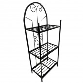 VivaTechnix VMD-1073 Suport pentru flori Vivatechnix VMD-1073, Negru, 50x30x125 cm, 3 polite, demontabil