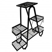 VivaTechnix VMD-1075/ Suport pentru flori Vivatechnix VMD-1075, Negru, 81x22x77 cm, 5 polite