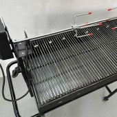 VivaTechnix VMD-1091 Gratar metalic pentru gradina, Vivatechnix Rotisor VMD-1091, picioare detasabile, 80x40x12.5/94 cm