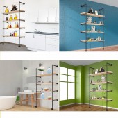 VivaTechnix YGQBZJDMW3PCS4W84V0 Set 3 suporturi pentru raft Vivatechnix Industrial, 34 x 176 cm, capacitate 100 kg, fara blaturi