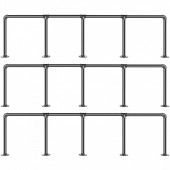 VivaTechnix YGQZWBJDM3PCS451QV0 Set 3 suporturi pentru rafturi Vivatechnix Industrial, 34 x 136 cm, capacitate 100 kg, fara blaturi