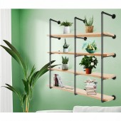 VivaTechnix YGQZWBJDM3PCS451QV0 Set 3 suporturi pentru rafturi Vivatechnix Industrial, 34 x 136 cm, capacitate 100 kg, fara blaturi