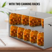 VivaTechnix YGTJWPSF-UL4V9RNWV0 Vas pentru sterilizare conserve, 520.7 x 292.1 x 330.2 mm, 2 x niveluri, Inox alimentar, Capac