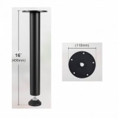 VivaTechnix ZGZT2YC16INCQVIUPV0 Set 4 picioare de masa reglabile, Vivatechnix Otel, inaltime 406.4 mm, capacitate max 544 kg, Negru mat