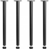 VivaTechnix ZGZT2YC28YC0FIEAYV0 Set 4 picioare pentru mese, Vivatechnix, Inaltime 71 cm, capacitate 544 kg, Otel, Negru