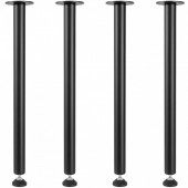 VivaTechnix ZGZT2YC28YC0FIEAYV0 Set 4 picioare pentru mese, Vivatechnix, Inaltime 71 cm, capacitate 544 kg, Otel, Negru