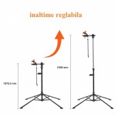 VivaTechnix ZXCWXZJGZLDSC784IV0 Suport service bicicleta, Rotativ, max 37 kg, Reglabil inaltime 1080-1900 mm, tava magnetica, Otel