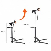 VivaTechnix ZXCWXZJLZLDSEXSGUV0 Suport service bicicleta, Rotativ, max 30 kg, Reglabil inaltime 1020-1600 mm, tava magnetica, Aluminiu, 4.5 kg