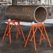 VivaTechnix ZXGDZCZJ35YCQ3B2SV0 Suport pentru tevi 2-36 inch cu role, Portabil, 680 x 745 x 900 mm, capacitate 1140 kg