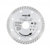 VOREL 08751 Disc diamantat turbo, Vorel, diametru exterior 115 mm, diametru interior 22.2 mm.