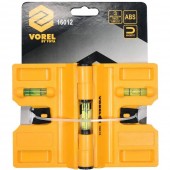 VOREL 16012 Nivela pentru colturi 3 bule, Vorel 16012, magnetica, 190x135 mm