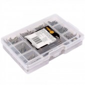 VOREL 24120 Set 370 de suruburi pentru lemn Vorel 24120, cu cap plat, in cruce 