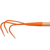 VOREL 35705 Cultivator cu 3 dinti din metal si coada lunga din lemn, lungime 138 cm