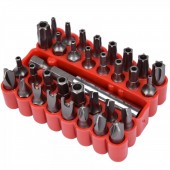 VOREL 66330 Set 33 biti cu prelungitor Vorel 66330, Cr-V