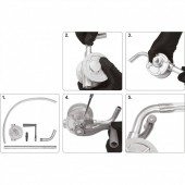 VOREL 78003 Pompa de transfer ulei Vorel 78003, capacitate 15 l/min, manuala, aluminiu