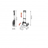 VOREL 78662 Carucior pliabil pentru maxim 70 kg, pentru urcat scari