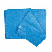 VOREL 85100 Prelata cu capse aluminiu pentru strangere, Vorel latime 10 m, lungime 15 m, 90 g/mp