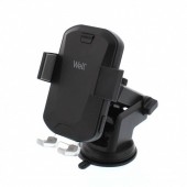 Well CHAR-WLESS-SLICK-WL Incarcator wireless Qi cu suport auto Well Slick, 10W, microUSB, ventuza si brat, automat, Li-Ion
