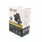 Well CHAR-WLESS-SLICK-WL Incarcator wireless Qi cu suport auto Well Slick, 10W, microUSB, ventuza si brat, automat, Li-Ion