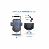 Well CHAR-WLESS-SLICK-WL Incarcator wireless Qi cu suport auto Well Slick, 10W, microUSB, ventuza si brat, automat, Li-Ion