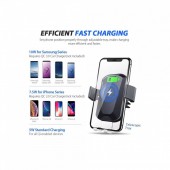 Well CHAR-WLESS-SLICK-WL Incarcator wireless Qi cu suport auto Well Slick, 10W, microUSB, ventuza si brat, automat, Li-Ion