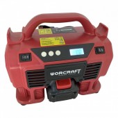 Worcraft SK-115017 Compresor auto 4 in 1, cu acumulator Worcraft CAC-S20Li, 20V, 11 Bar, LED, lanterna si aspirator