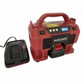 Worcraft SK-115017 Compresor auto 4 in 1, cu acumulator Worcraft CAC-S20Li, 20V, 11 Bar, LED, lanterna si aspirator