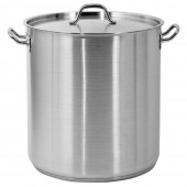 YATO YG-00026 Oala medie cu capac profesionala din inox 36x22 cm, 22.4 litrri