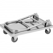 YATO YG-09080 Carucior platforma pliabil Yato Gastro capacitate 150 kg, 600x430mm, Inox tip 201