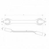 YATO YT-0143 Set chei inelare semideschise 8-17mm, 4buc, Yato YT-0143