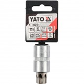 YATO YT-04319 Bit torx cu adaptor Yato YT-04319, 1/2, T70, Cr-V