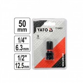 YATO YT-04691 Adaptor 1/2-1/4, Yato YT-04691, pentru chei de impact, 50 mm