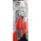 YATO YT-0500 Set chei imbus hexagonale, 9 buc, 1.5-10mm, CR-V, Yato YT-0500