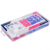 YATO YT-06868 Set 50 cuple rapide pentru cabluri auto Yato YT-06868, alb/rosu