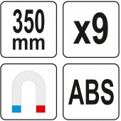 YATO YT-08353 Suport magnetic pentru surubelnite Yato YT-08353, 9 locasuri