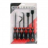YATO YT-08422 Set 5 carlige si raclete pentru extras garnituri Yato YT-08422, Crom Vanadiu