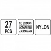 YATO YT-08443 Kit pentru demontare tapiterie Yato YT-08443, 27 piese, in husa transport