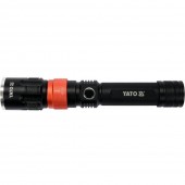 YATO YT-08521 Lampa de atelier 3 in 1, Li-Ion, 2.2 Ah, IP54, USB, magnetic, 380 lm, Aluminiu anodizat