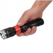 YATO YT-08521 Lampa de atelier 3 in 1, Li-Ion, 2.2 Ah, IP54, USB, magnetic, 380 lm, Aluminiu anodizat