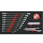 YATO YT-09104 Troler scule cu 3 compartimente, echipat cu 78 piese 410x210x280 mm