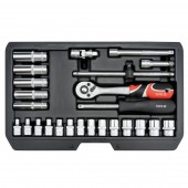 YATO YT-14461 Trusa de tubulare cu antrenor Yato YT-14461, Cr-V, 3.5-14 mm