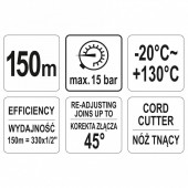 YATO YT-29222 Fir de etansare conexiuni filetate, Yato YT-29222, lungime 150m, max 15 Bar