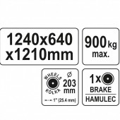 YATO YT-37430 Carucior transport placi rigips Yato YT-37430, maxim 900 kG
